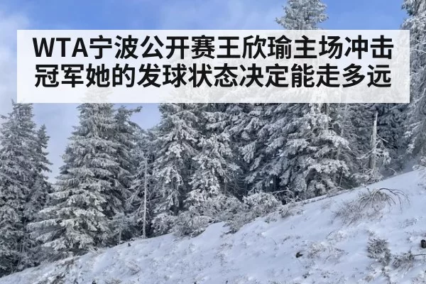 WTA宁波公开赛王欣瑜主场冲击冠军她的发球状态决定能走多远